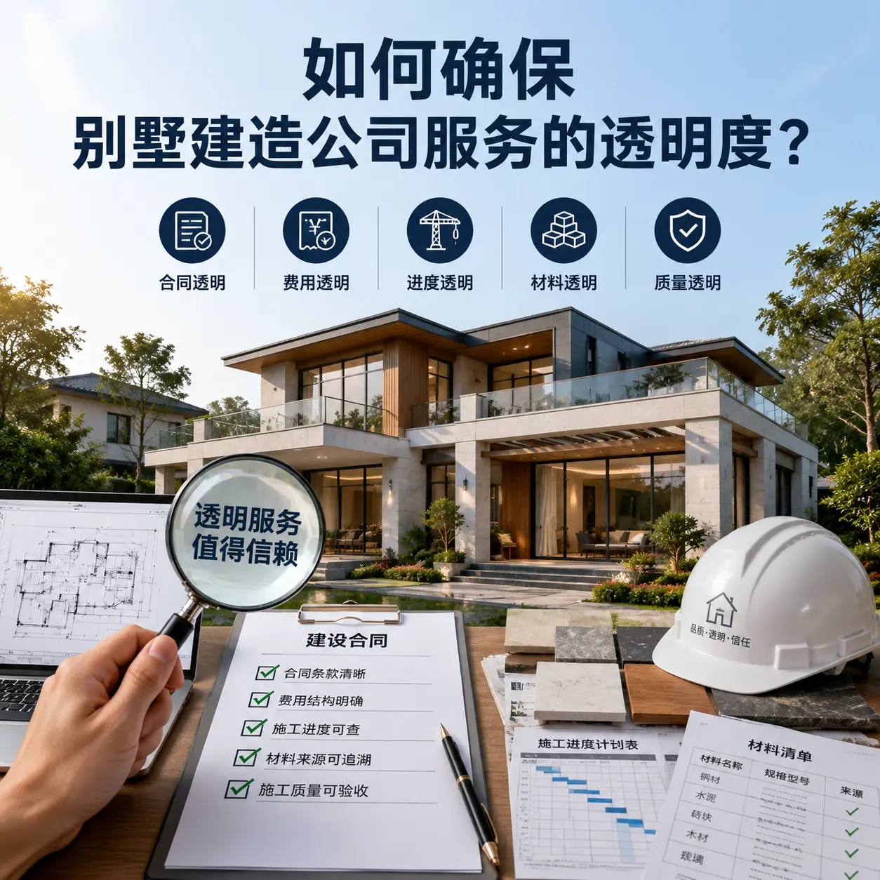 在 松桃 如何确保别墅建造公司服务的透明度？