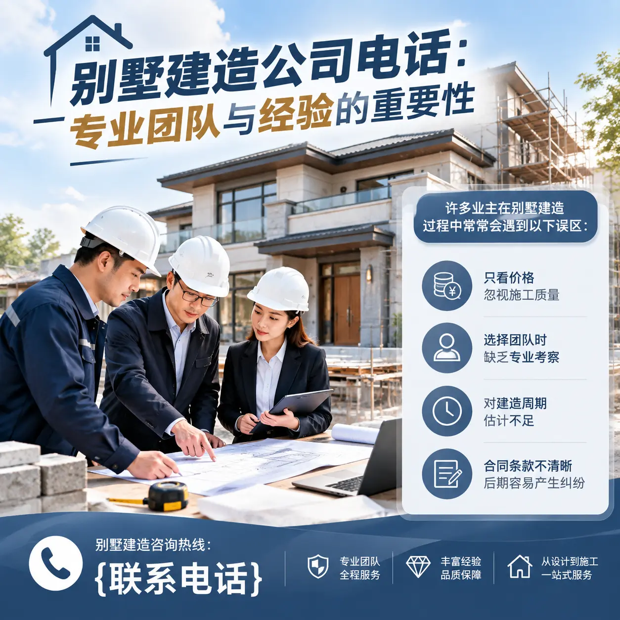 松桃别墅建造公司电话:专业团队与经验的重要性