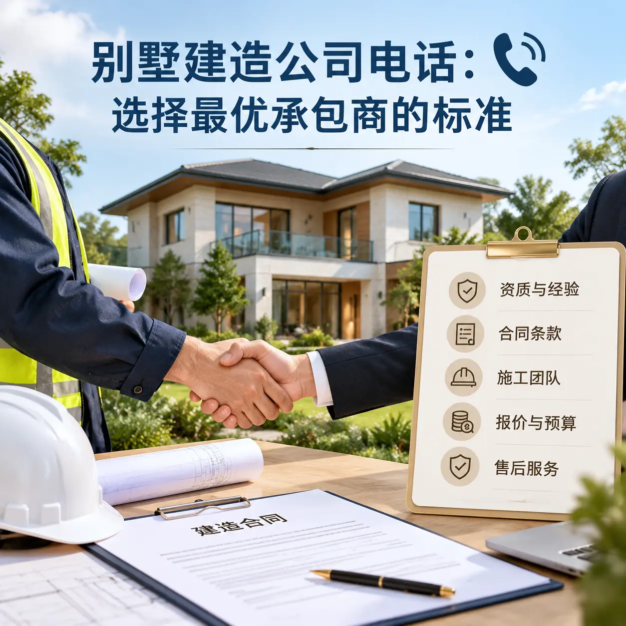 别墅建造公司电话：选择最优承包商的标准