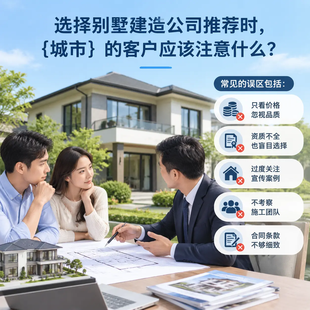 选择别墅建造公司推荐时，松桃 的客户应该注意什么？